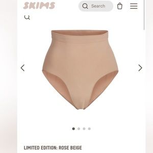 Skims Sculpting Mid Waist Brief, Rose Beige | Size S/M